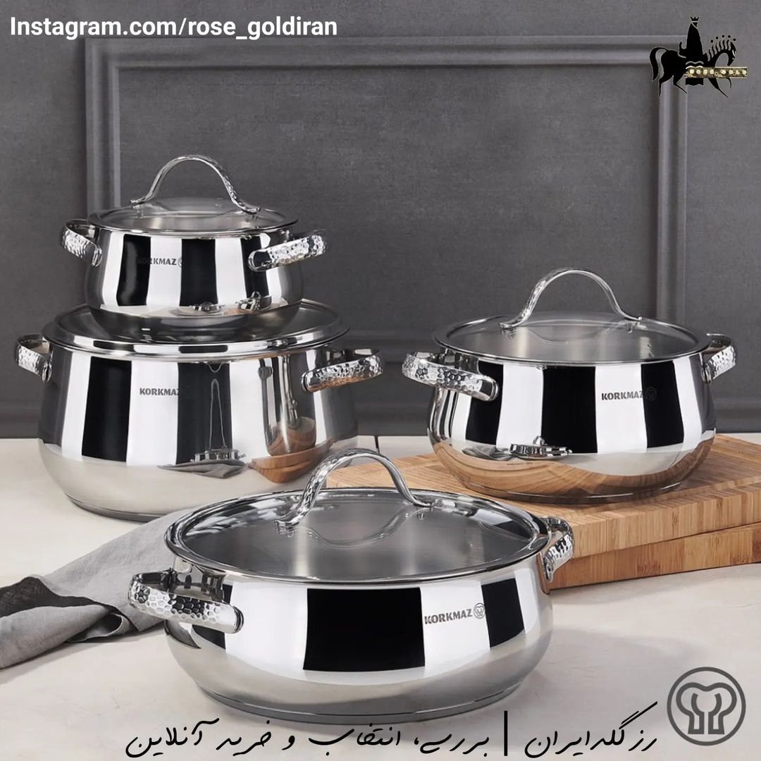 سرویس 8 پارچه استیل کرکماز مدل سامارا