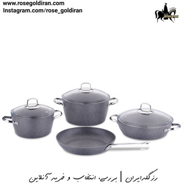 سرویس 7 پارچه نچسب کرکماز مدل نه آ (طوسی)