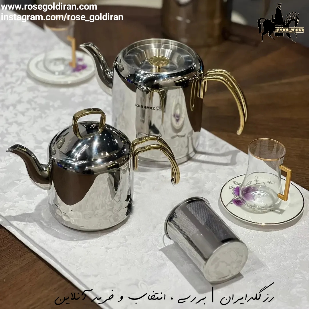 کتری قوری کرکماز مدل ارنا - 2.4 لیتر (طلایی)