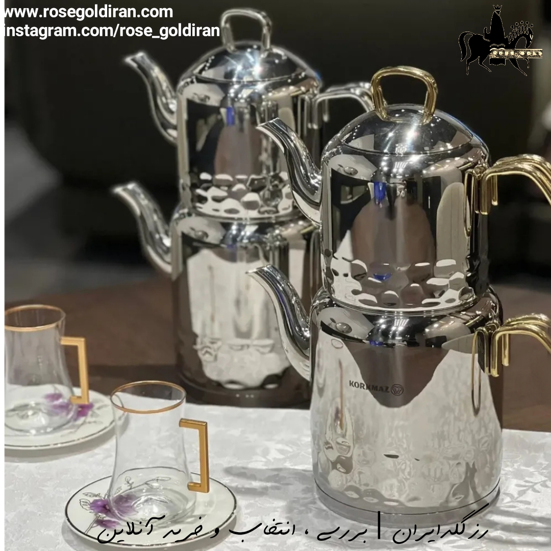 کتری قوری کرکماز مدل ارنا - 2.4 لیتر (طلایی)