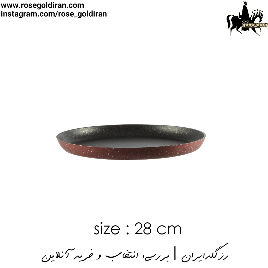 سینی فر پیتزا سایز 28 نچسب ریوالد (زرشکی)