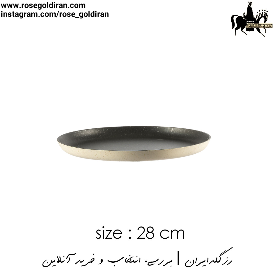 سینی فر پیتزا سایز 28 نچسب ریوالد (کرم)