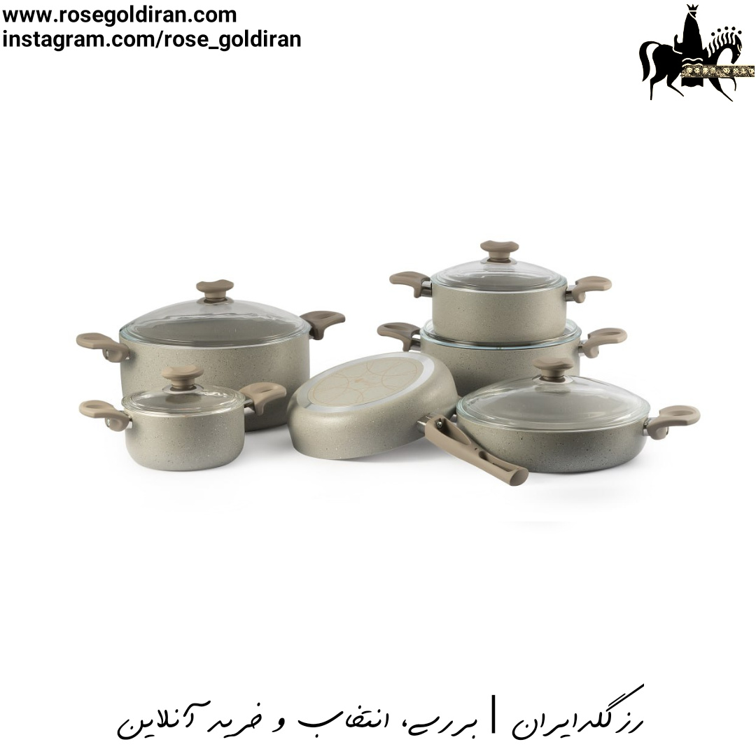 سرویس 11 پارچه نچسب ریوالد مدل یورک - بژ