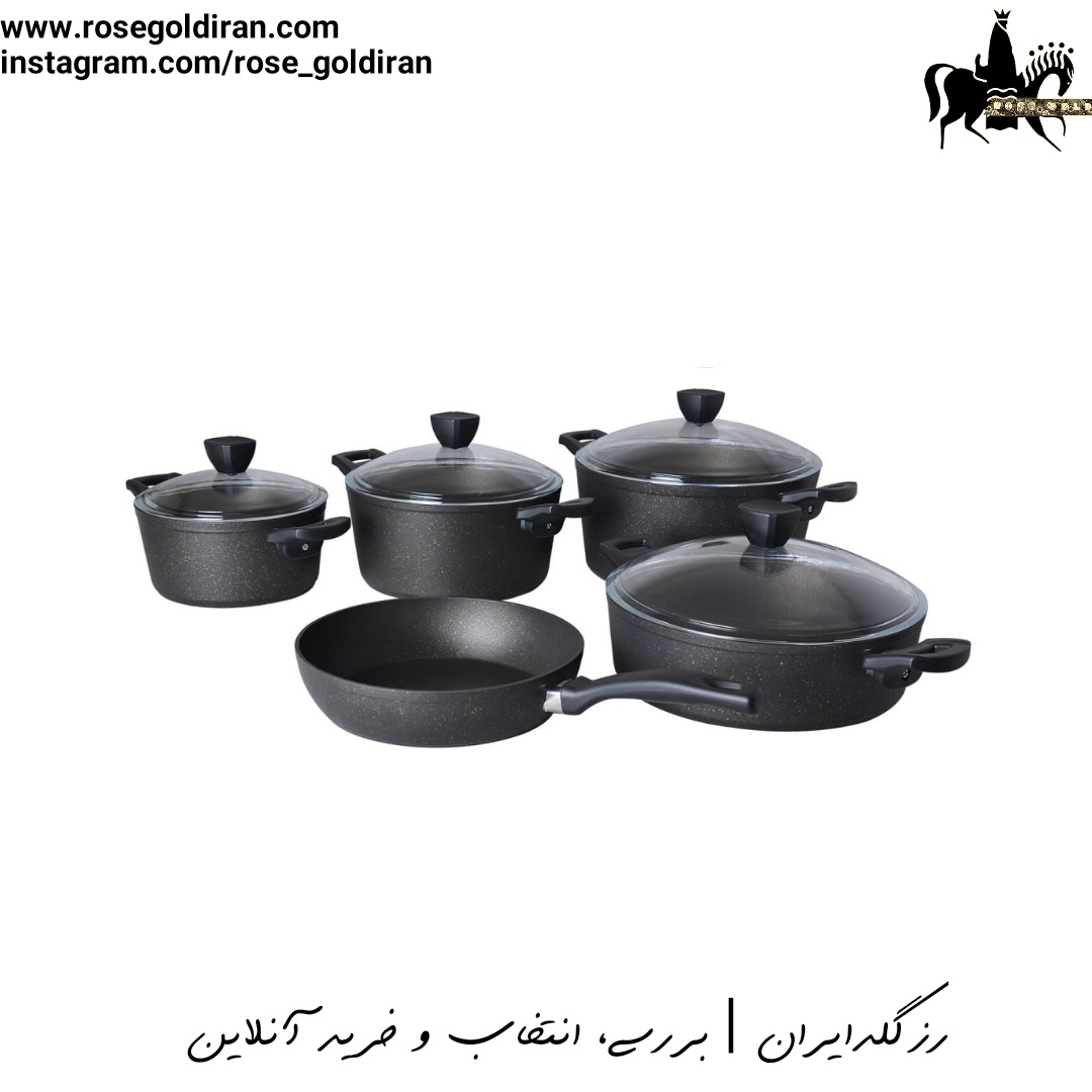 سرویس 9 پارچه نچسب ریوالد مدل پیرسون - مشکی