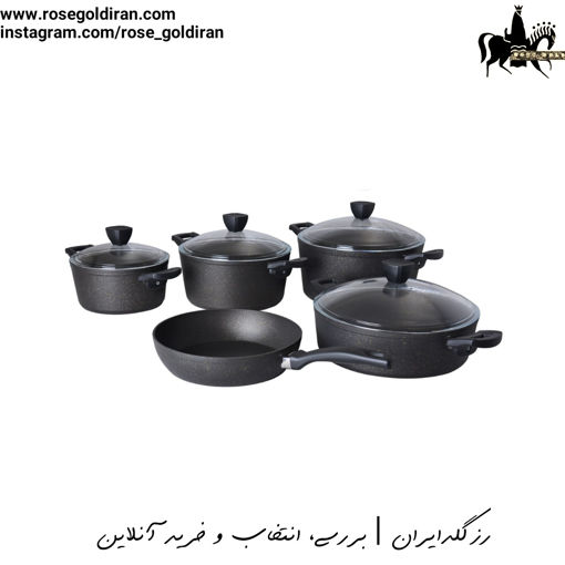 سرویس 9 پارچه نچسب ریوالد مدل پیرسون - مشکی