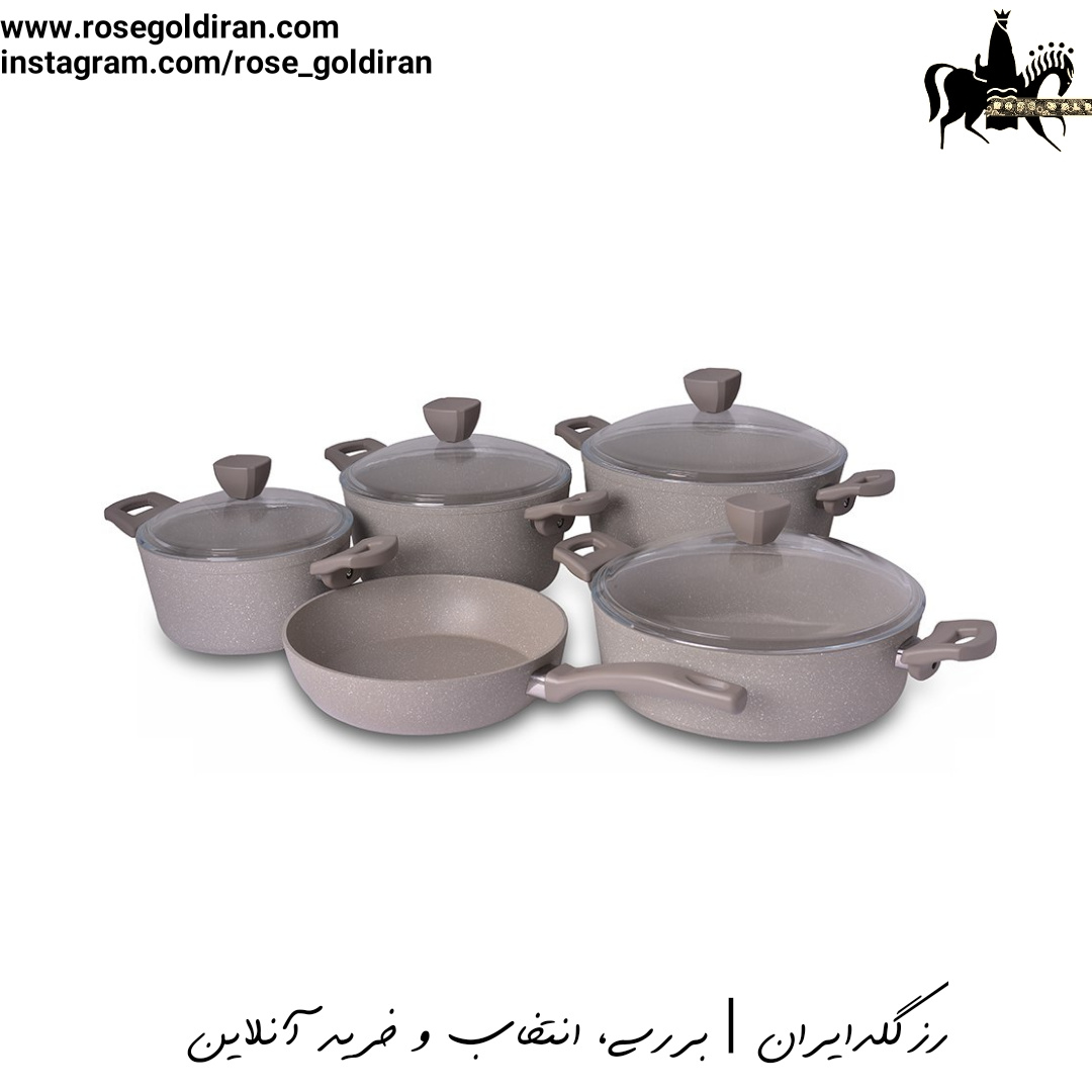 سرویس 9 پارچه نچسب ریوالد مدل پیرسون - بژ