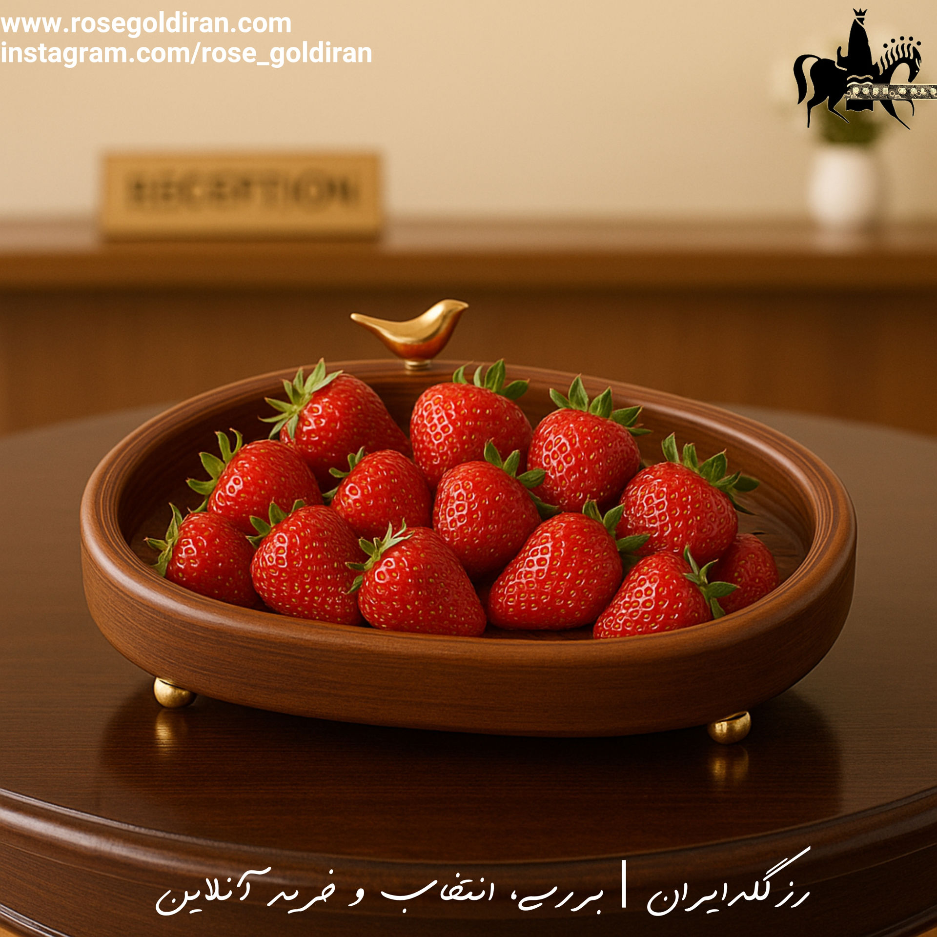 میوه خوری چوبی مثلثی طرح دایان