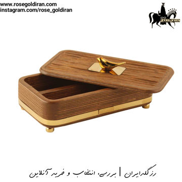 جای کارد و چنگال چوبی طرح دریا