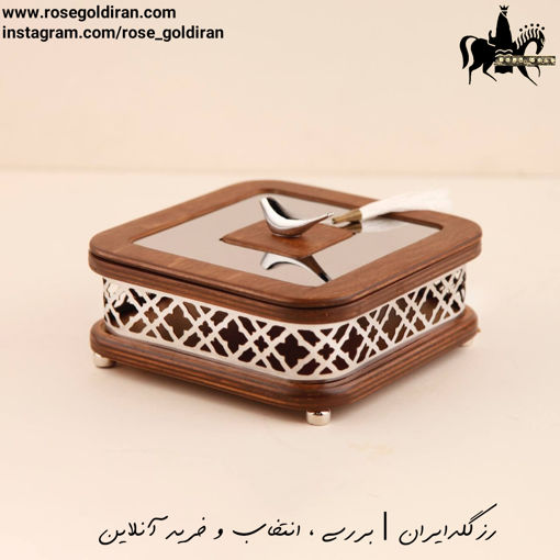 بیسکوییت خوری چوبی طرح تابان - سیلور