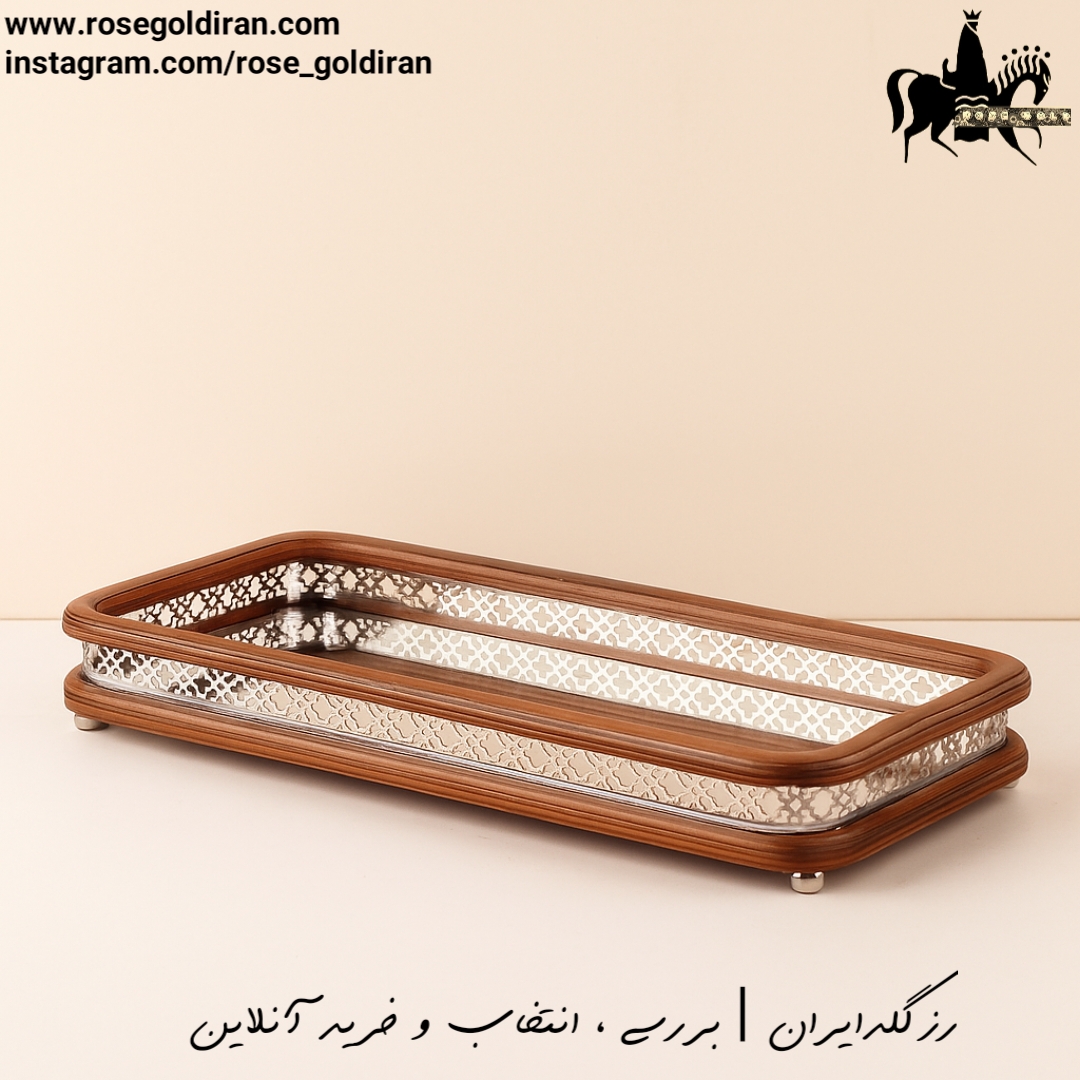 رولت خوری چوبی بزرگ طرح تابان سیلور