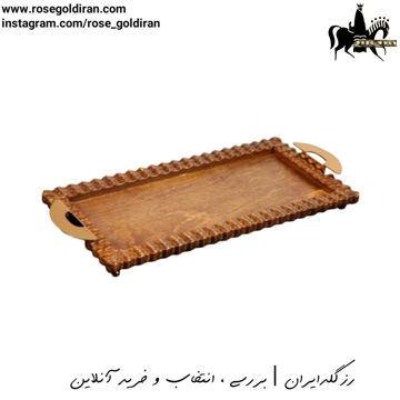 رولت خوری چوبی بزرگ طرح لوتوس