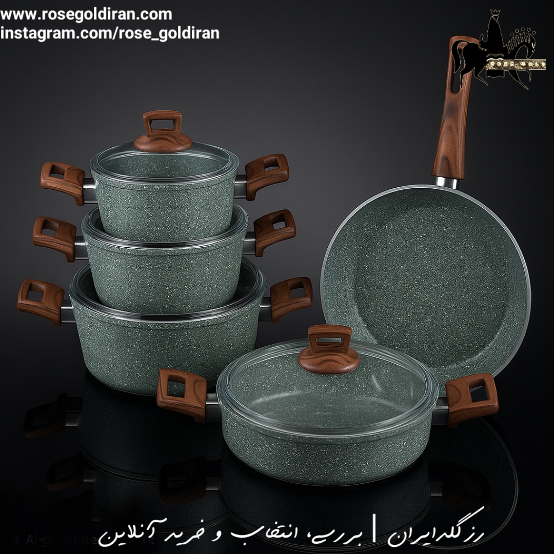 سرویس 9 پارچه نچسب سیوانا طرچ چوب - سبز