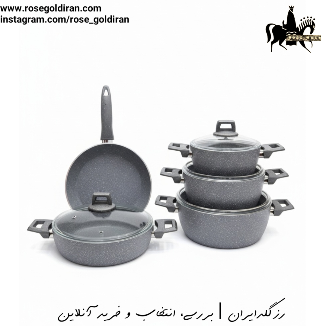 سرویس 9 پارچه نچسب سیوانا - طوسی