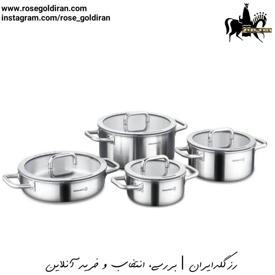 سرویس 8 پارچه استیل کرکماز مدل آئورا