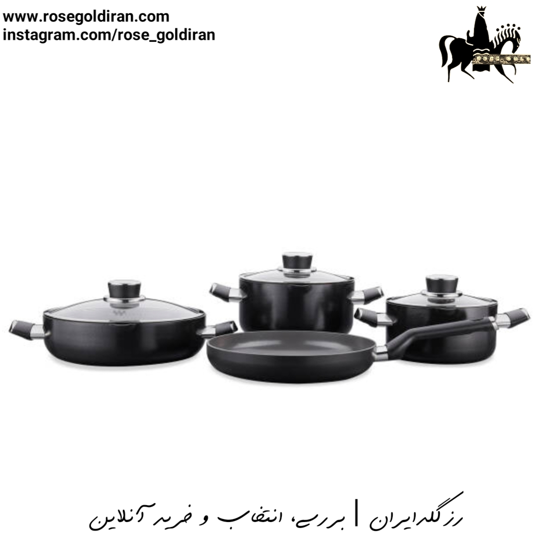 سرویس 7 پارچه نچسب کرکماز مدل لنا (مشکی)