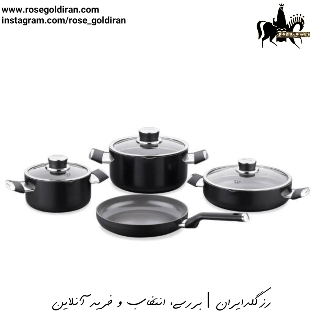 سرویس 7 پارچه نچسب کرکماز مدل لنا (مشکی)