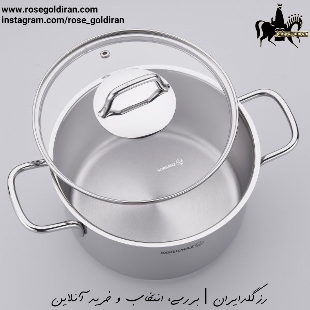 قابلمه بلند سایز 20 استیل کرکماز مدل پرلا