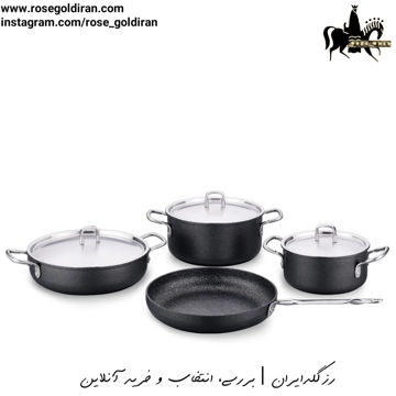 سرویس 7 پارچه نچسب کرکماز مدل دوریا (مشکی)
