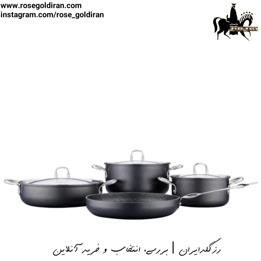 سرویس 7 پارچه نچسب کرکماز مدل دوریا (مشکی)