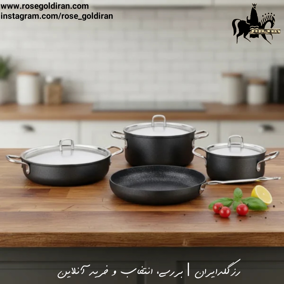 سرویس 7 پارچه نچسب کرکماز مدل دوریا (مشکی)