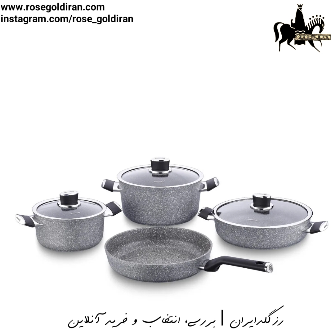 سرویس 7 پارچه نچسب کرکماز مدل پالما (طوسی)