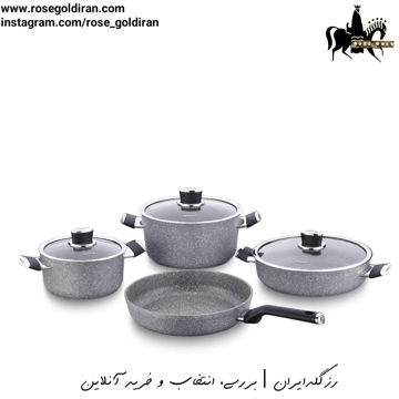 سرویس 7 پارچه نچسب کرکماز مدل پالما (طوسی)