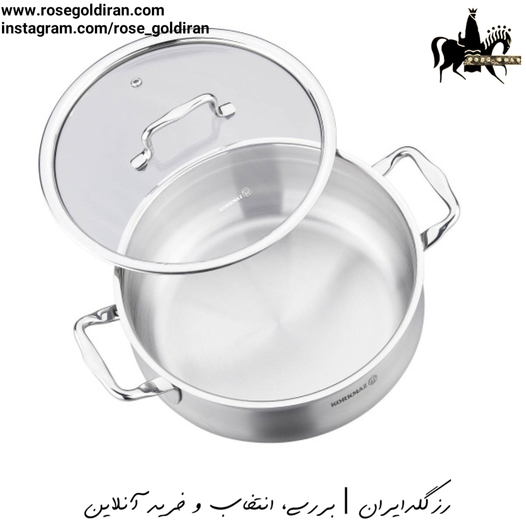 سرویس 9 پارچه استیل کرکماز مدل ایستیما