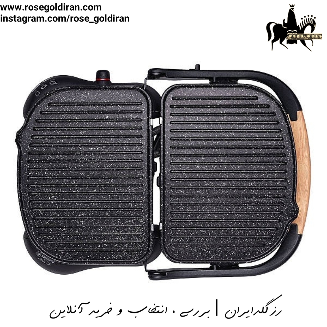 ساندویچ ساز کرکماز مدل کاسترون (مشکی/دسته چوب)