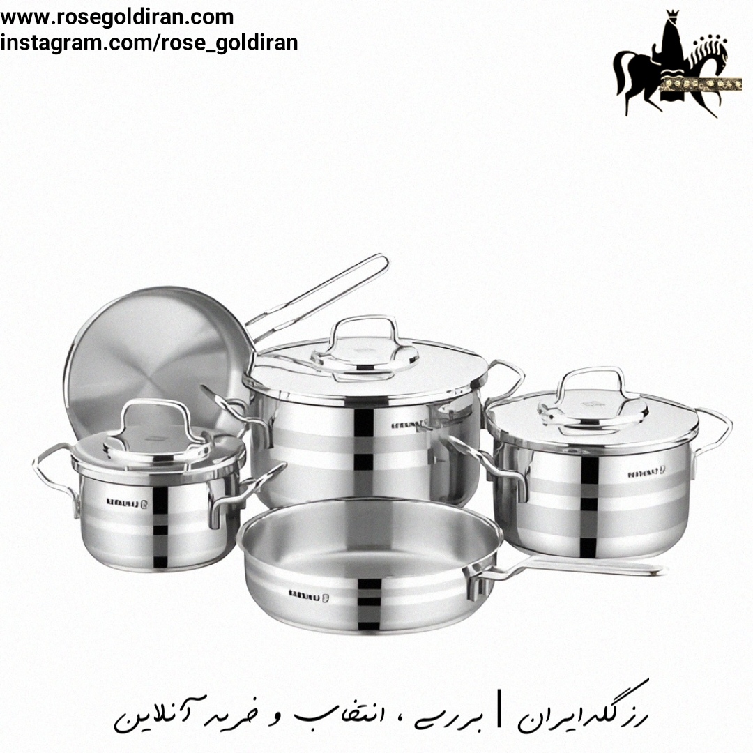 سرویس 8 پارچه استیل کرکماز مدل آسترون