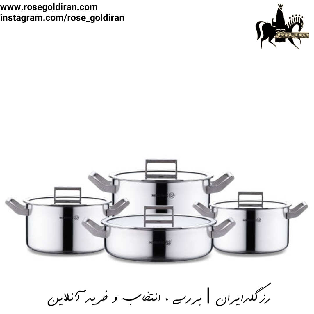سرویس 8 پارچه استیل کرکماز مدل پلاتا