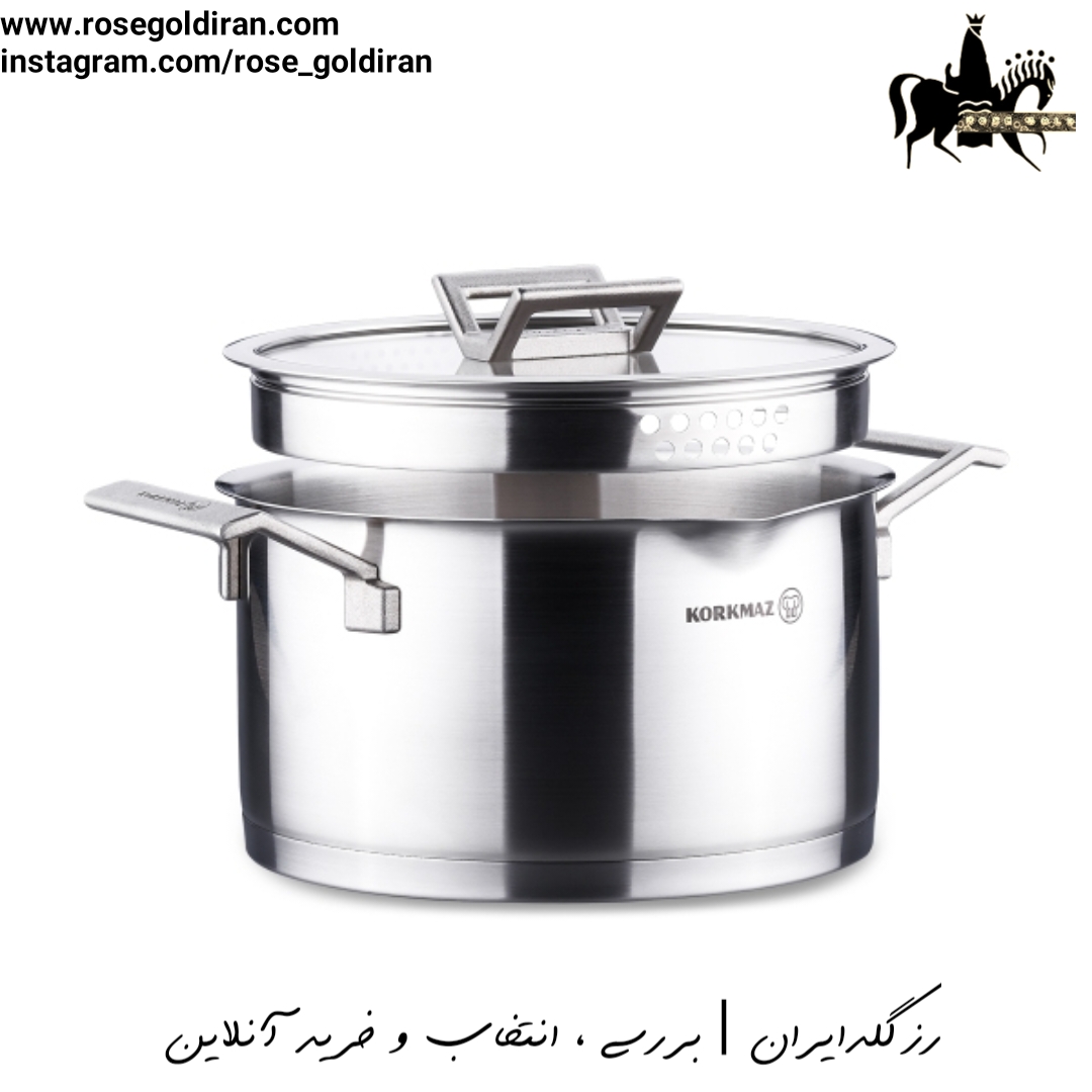 سرویس 8 پارچه استیل کرکماز مدل اینو وا