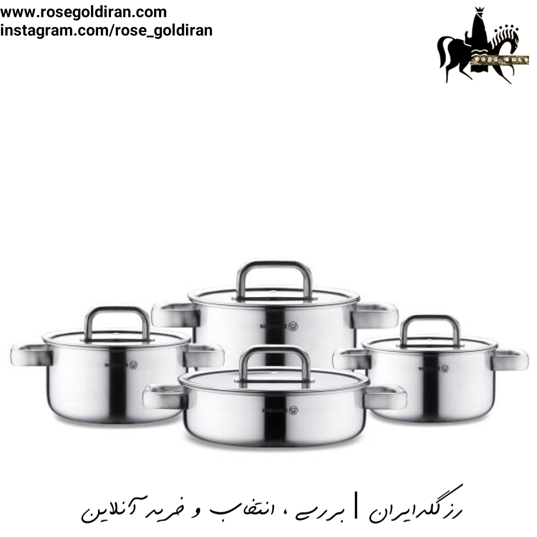 سرویس 8 پارچه استیل لیزری کرکماز مدل سیلورا
