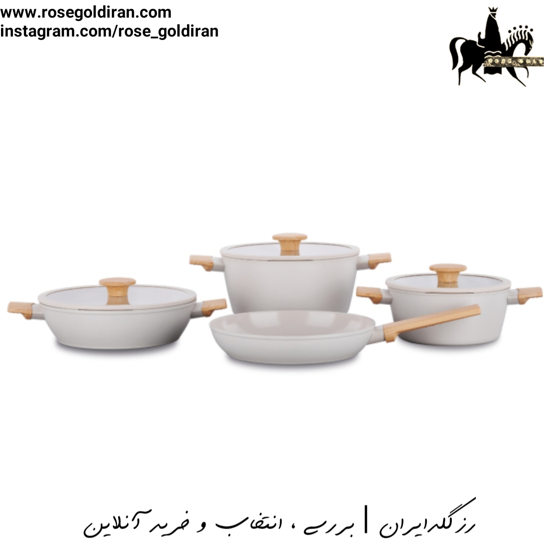سرویس 7 پارچه نچسب کرکماز مدل سراویتا (وانیلی)