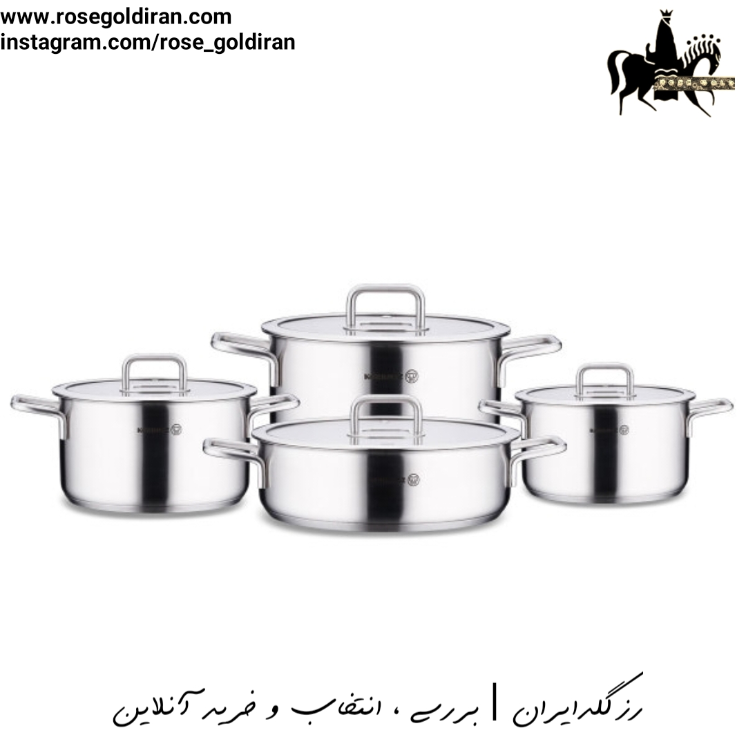 سرویس 8 پارچه استیل کرکماز مدل استلا