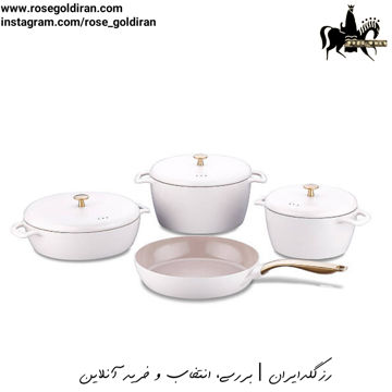 سرویس 7 پارچه نچسب کرکماز مدل گوستو (وانیلی)