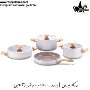 سرویس 7 پارچه نچسب کرکماز مدل میا سرا (وانیلی)