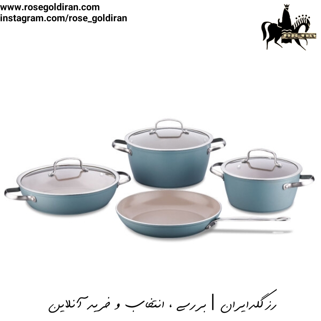 سرویس 7 پارچه نچسب کرکماز مدل نه آ (نعنایی)