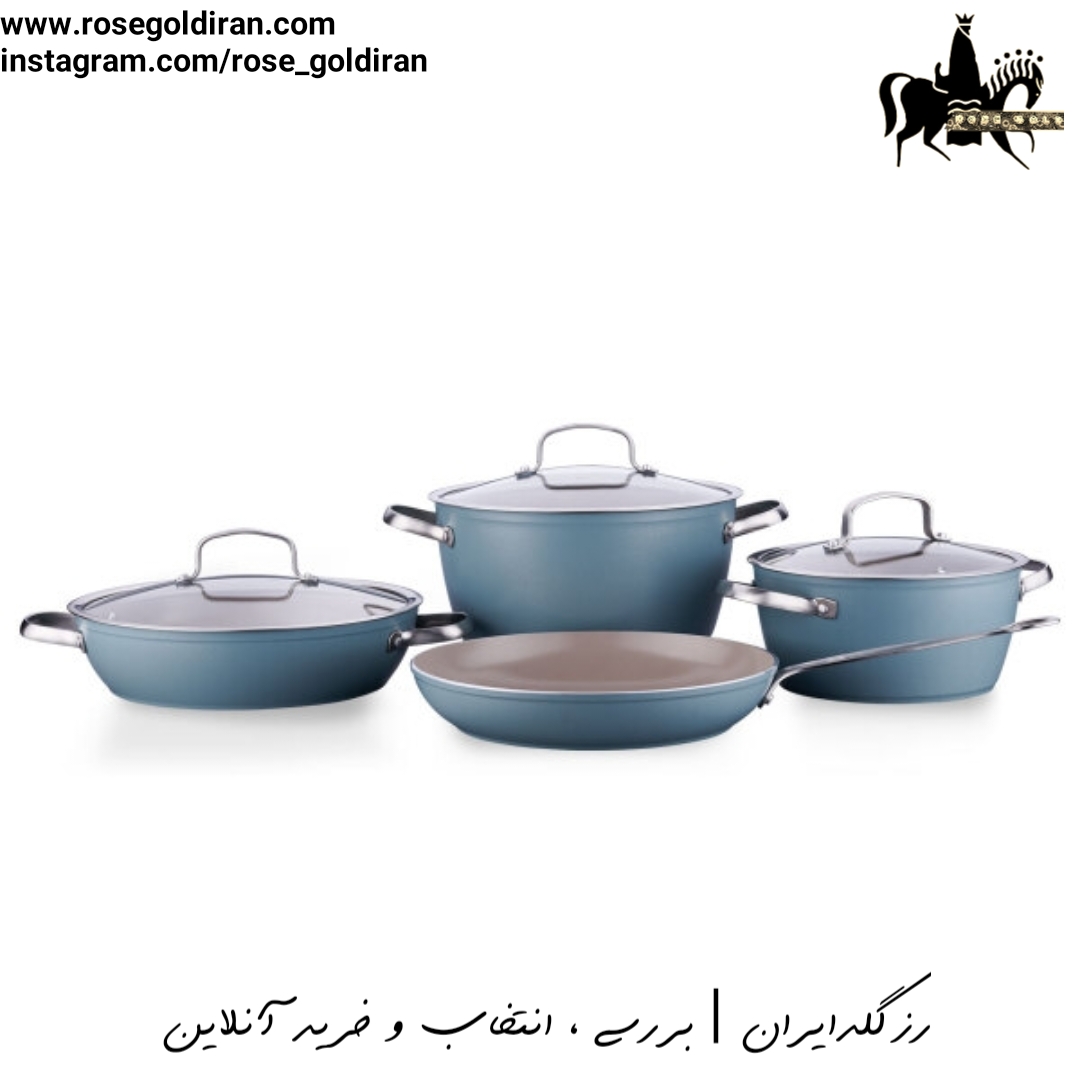 سرویس 7 پارچه نچسب کرکماز مدل نه آ (نعنایی)