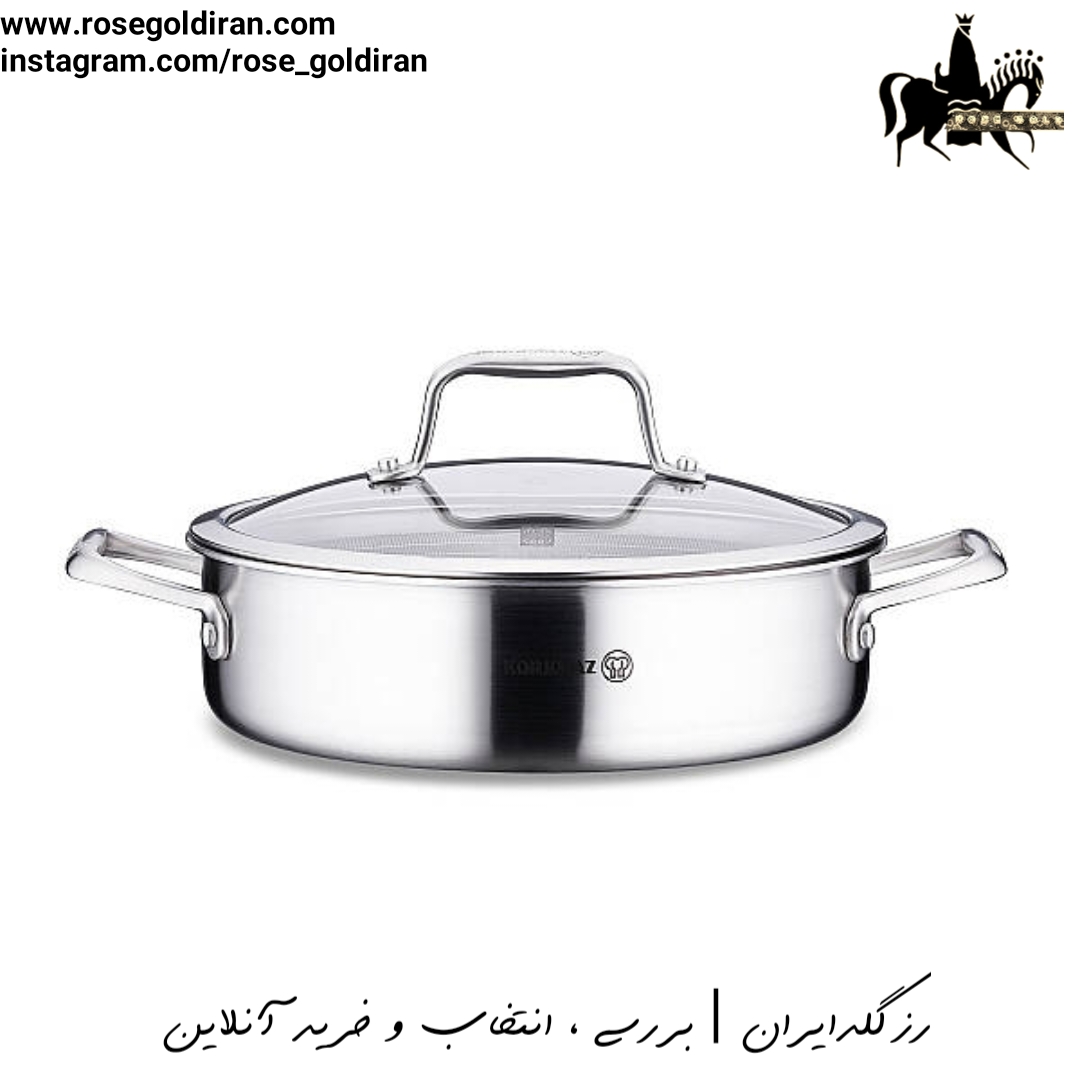 قابلمه کوتاه سایز 24 استیل کرکماز مدل آلتیما - لیزری