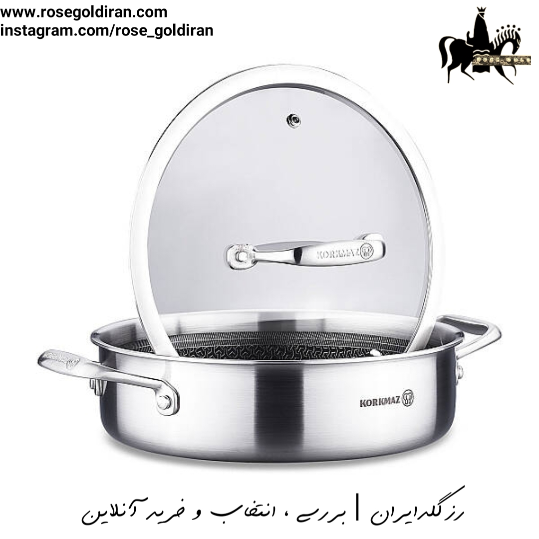 قابلمه کوتاه سایز 28 استیل کرکماز مدل آلتیما - لیزری