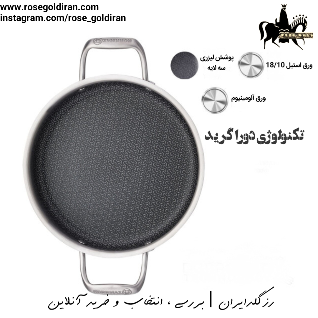 املت پز سایز 20 استیل کرکماز مدل آلتیما - لیزری
