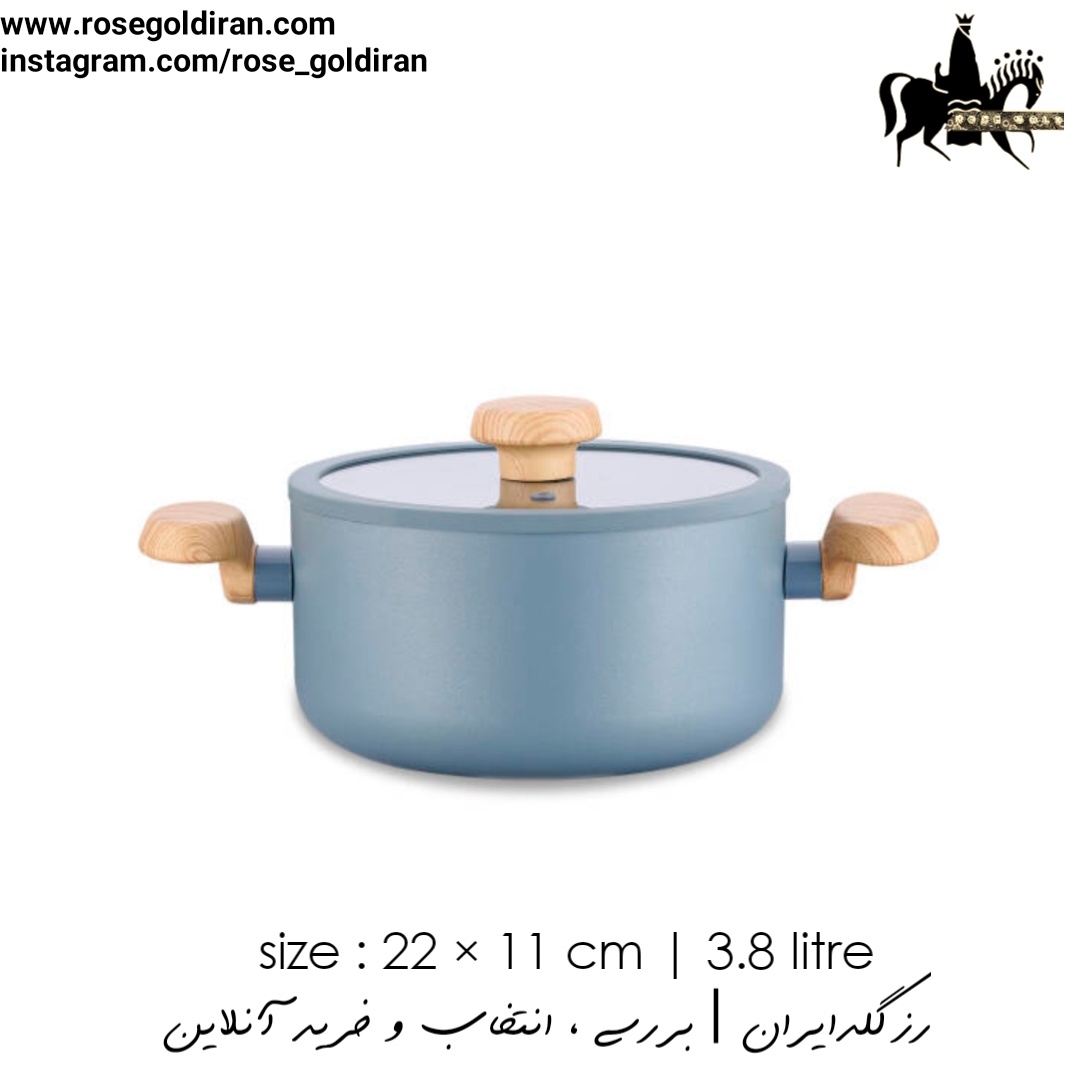 قابلمه سایز 22 نچسب کرکماز مدل میا سرا (نعنایی)