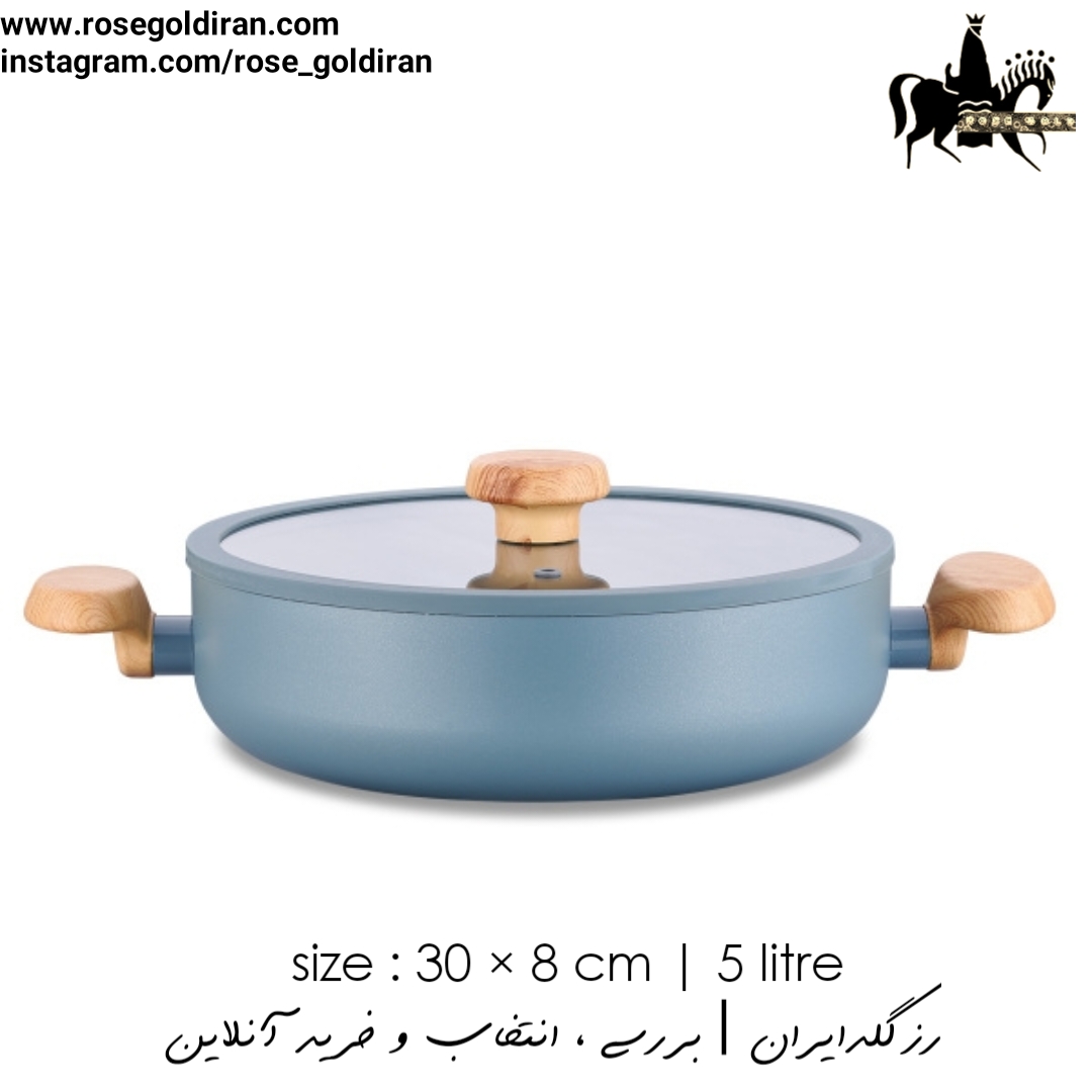 قابلمه کوتاه سایز 30 نچسب کرکماز مدل میا سرا (نعنایی)