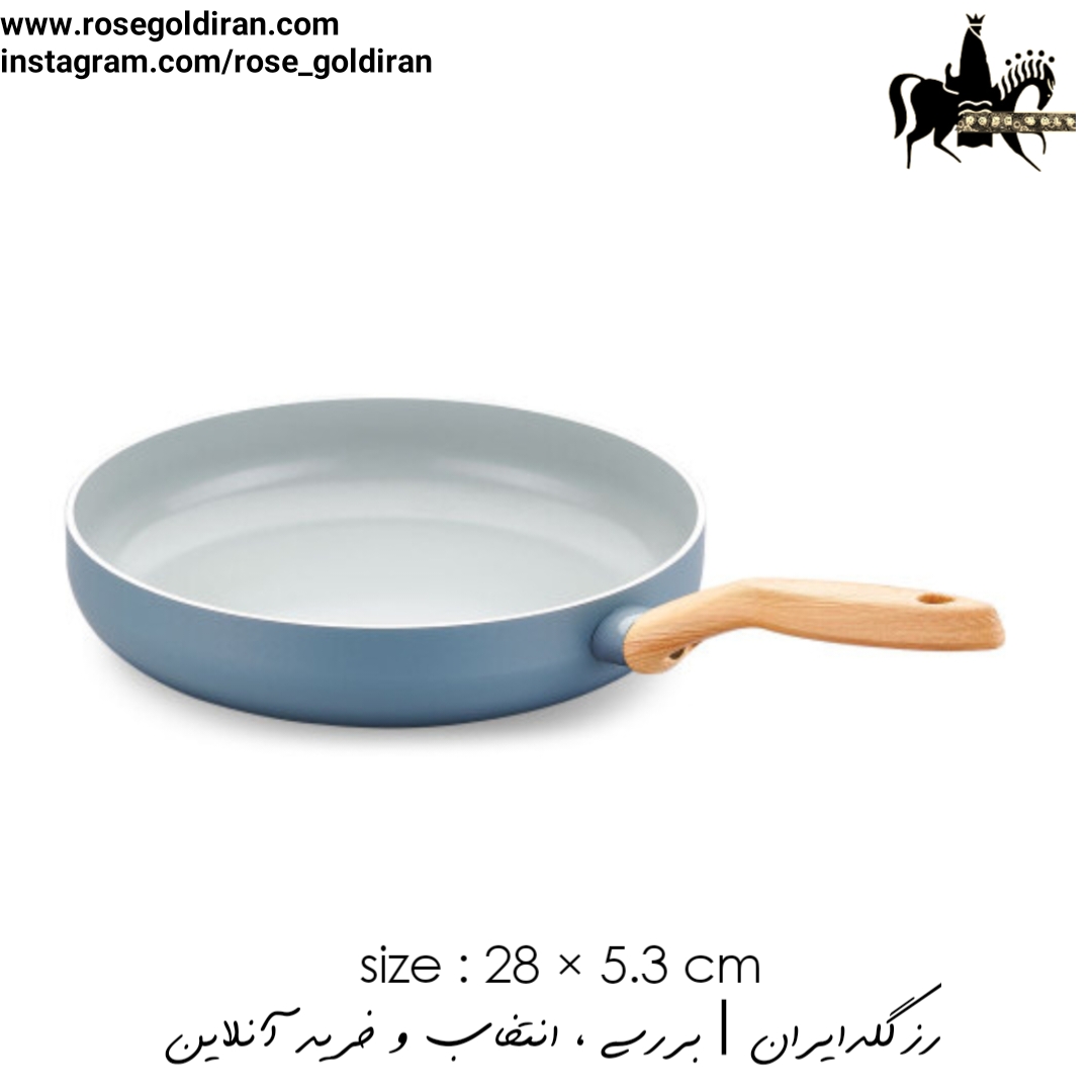 تابه تک دسته سایز 28 نچسب کرکماز مدل میا سرا (نعنایی)